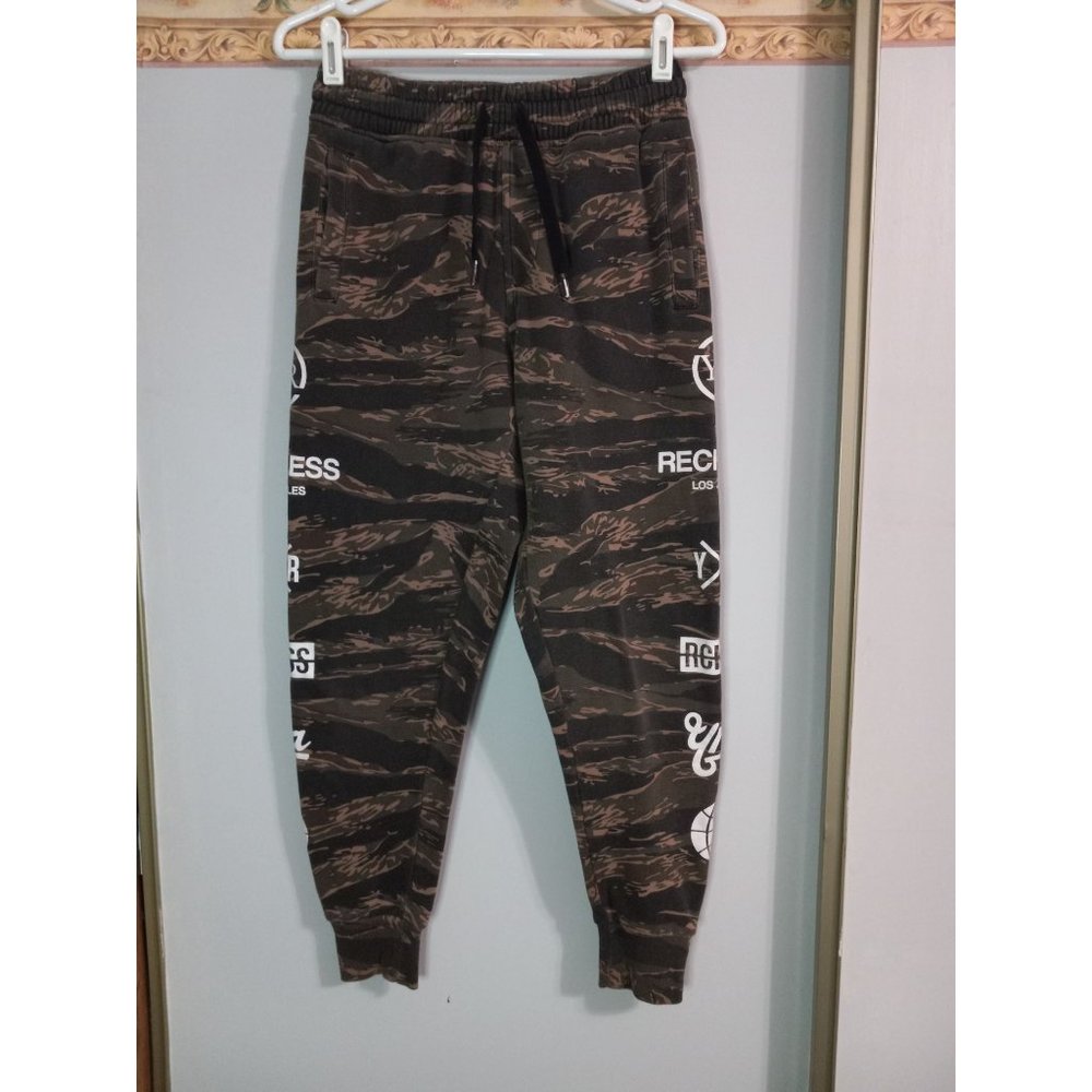 Young & Reckless Small Tiger Micah Camo Fleece Casual Athleisure Outdoor Joggers